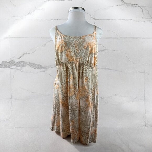 Cacique Other - NWT Cacique Lane Bryant Strappy Back Chemise Orange Tan Animal Plus Size 22/24